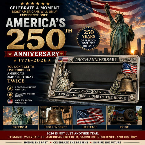 🦅 Salute To Glory | A Once-in-250-Years Symbol of American Pride Premium Car Emblem Decal