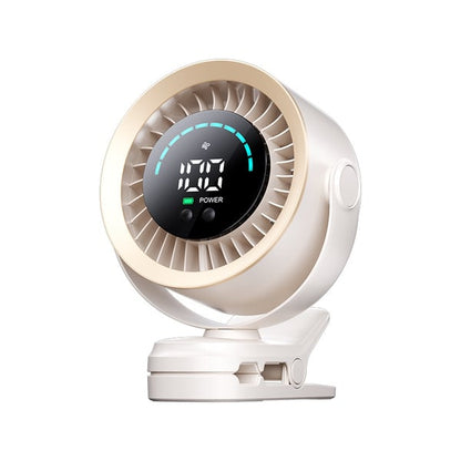4000mAh Rechargeable Portable Clip on Fan-100-Speed Touch Control