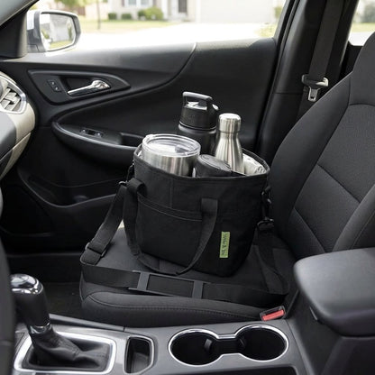 🥤❄️Family Size 4 Compartment Drink Bag, Multiple Tumbler Carrier Caddy