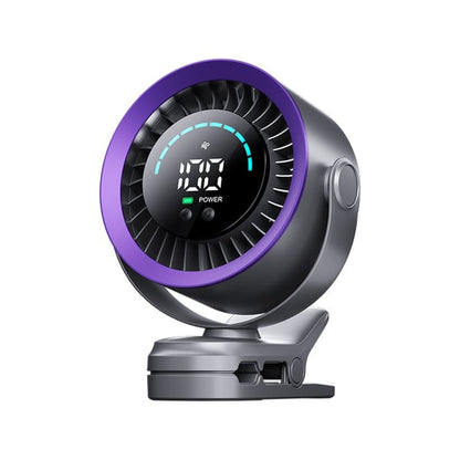 4000mAh Rechargeable Portable Clip on Fan-100-Speed Touch Control