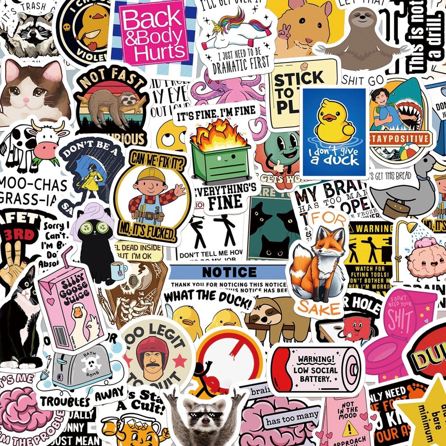 130pcs-funny-saying-sticker-pack-suitable-for-bumpers-safety-helmets-water-bottles-colleagues-computers-5661