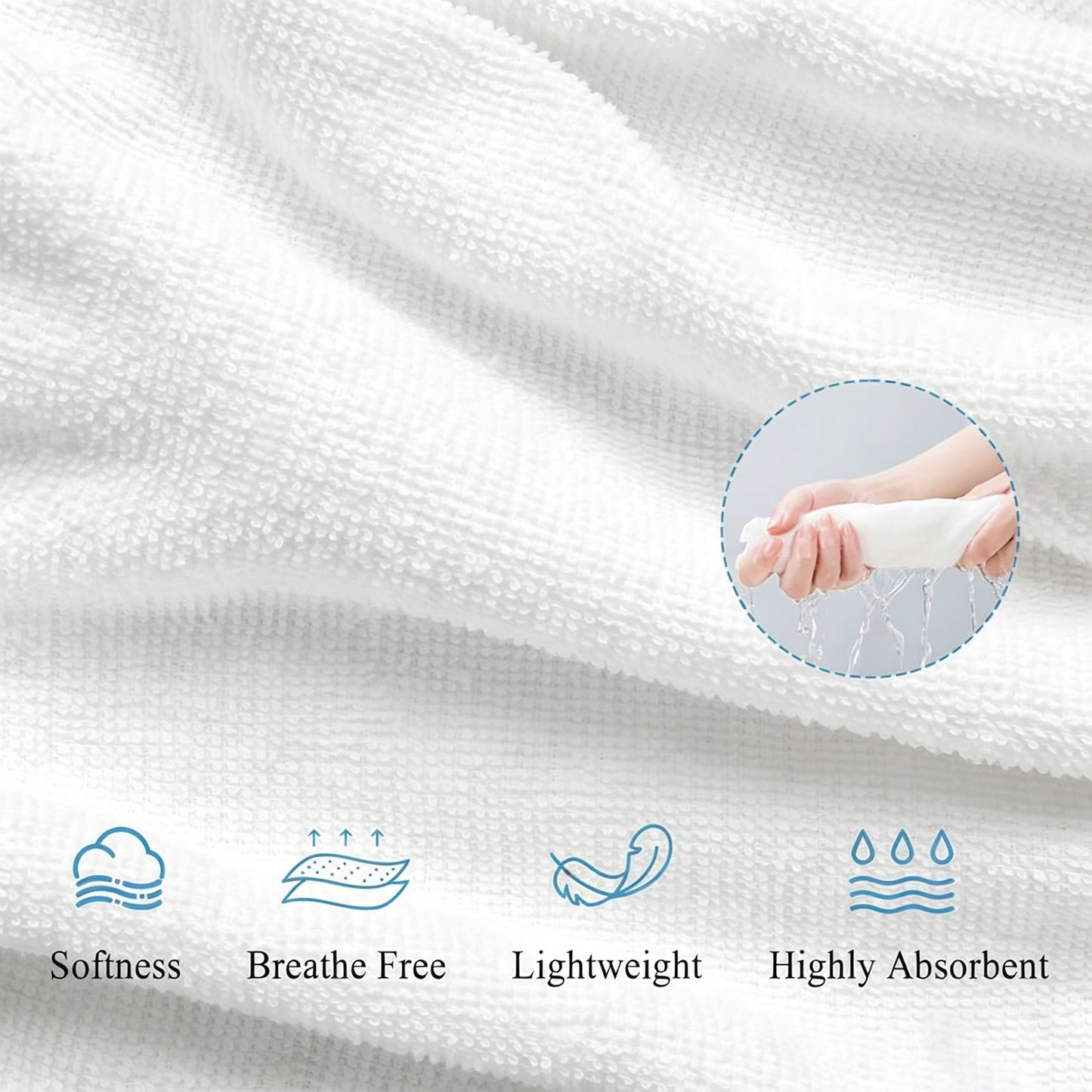 🌊 Quick-Drying Microfiber Beach Towel – Ultra-Light Sand-Free Travel Towel Whit Beach Clip