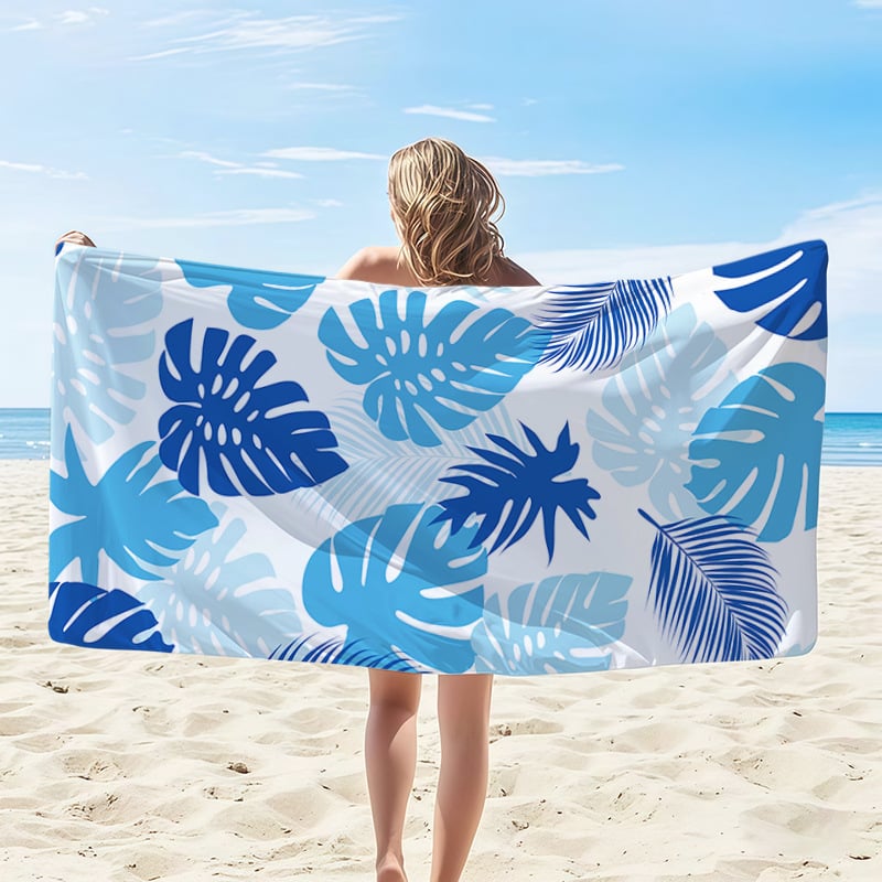 🌊 Quick-Drying Microfiber Beach Towel – Ultra-Light Sand-Free Travel Towel Whit Beach Clip