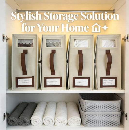 🛏️✨Foldable Sheet Storage Set – Keep Your Bedding Organized and Neat