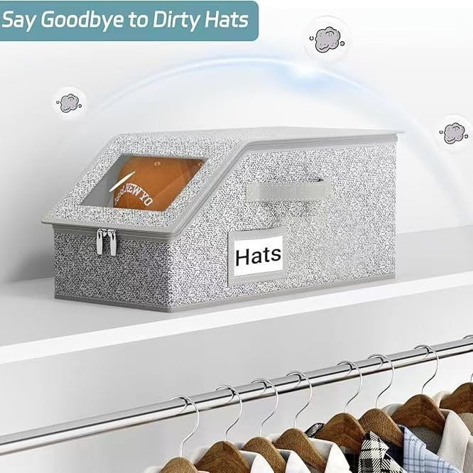 🎉🎉Stackable Hat Storage Boxes for Baseball Caps(1 pc)