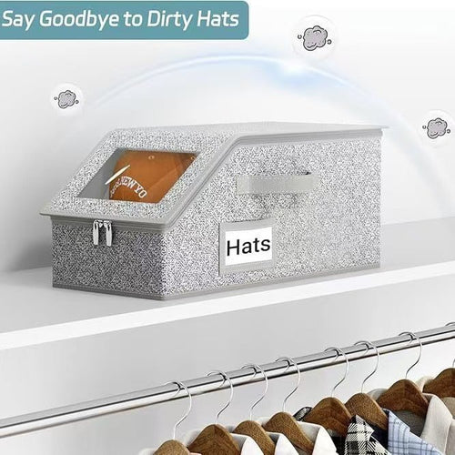 🎉🎉Stackable Hat Storage Boxes for Baseball Caps(1 pc)