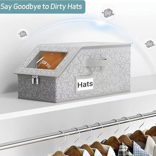 🎉🎉Stackable Hat Storage Boxes for Baseball Caps(1 pc)