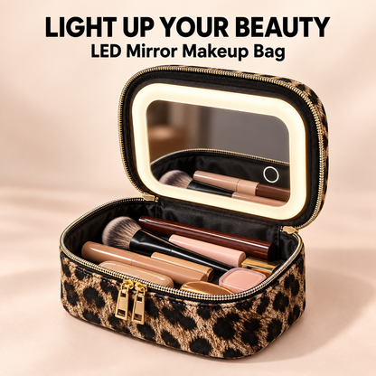 ✨ Mini Makeup Bag with LED Mirror 💄