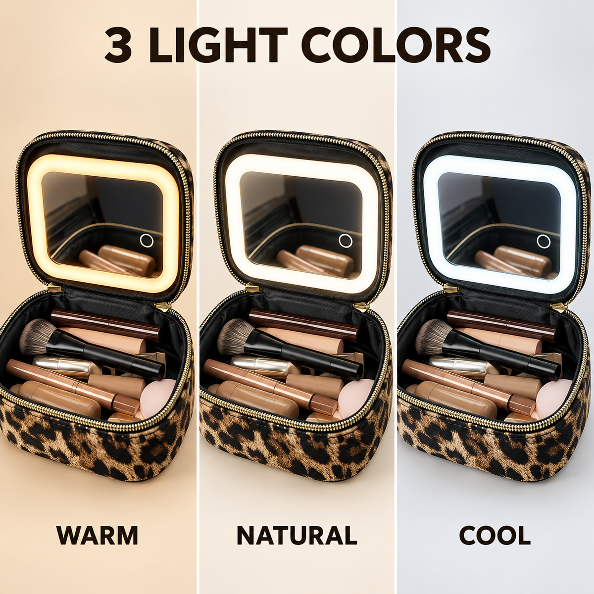 ✨ Mini Makeup Bag with LED Mirror 💄