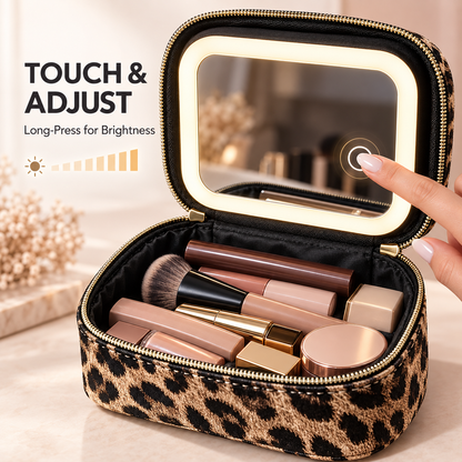 ✨ Mini Makeup Bag with LED Mirror 💄