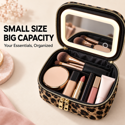 ✨ Mini Makeup Bag with LED Mirror 💄