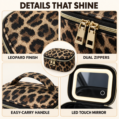 ✨ Mini Makeup Bag with LED Mirror 💄