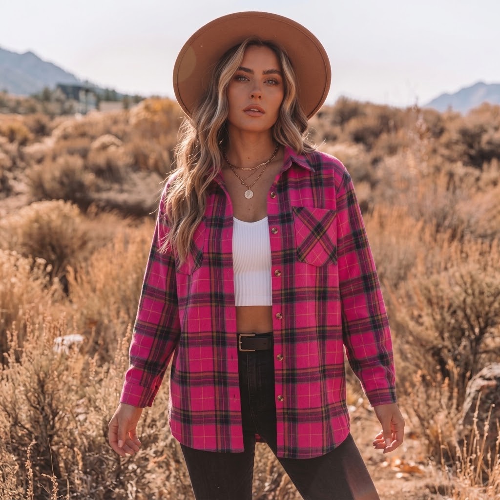 Easy Layer Plaid Shirt – Relaxed Fit Fall Shacket