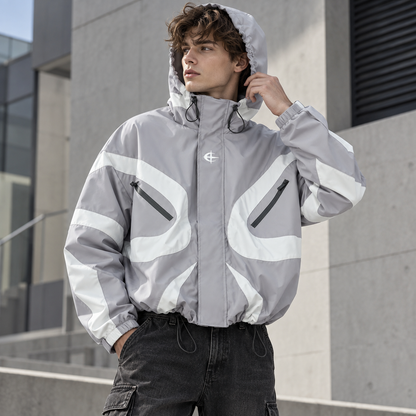 Men's Futuristic Techwear Windbreaker
