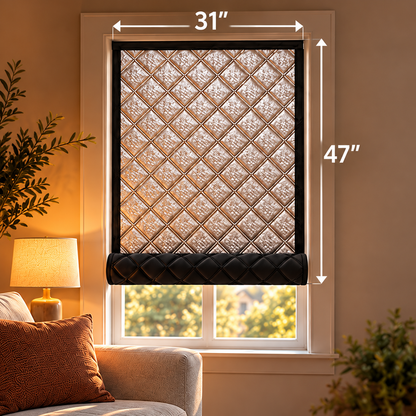 Insulated Blackout Window Cover – Roll-Up Privacy Shade