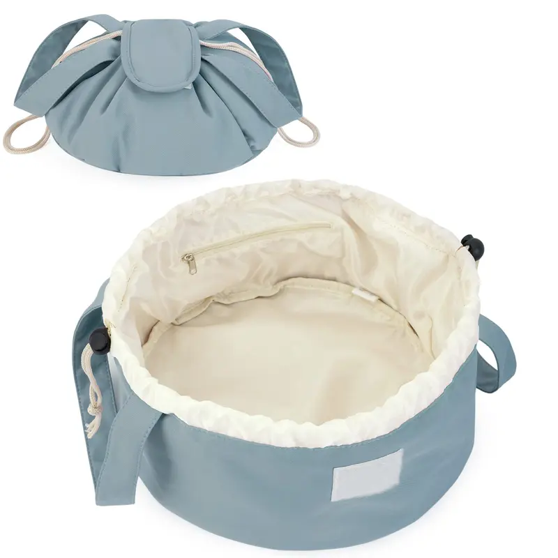 ✨ Large Drawstring Makeup Bag 💄 Travel Cosmetic Organizer
