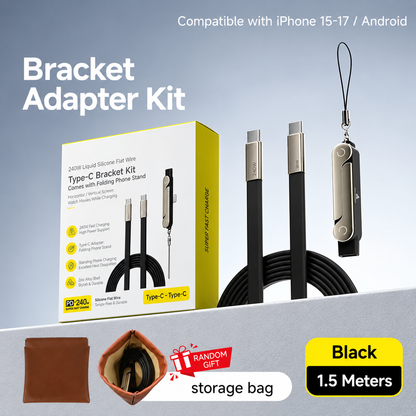 240W 2-in-1 USB-C Fast Charging Cable
