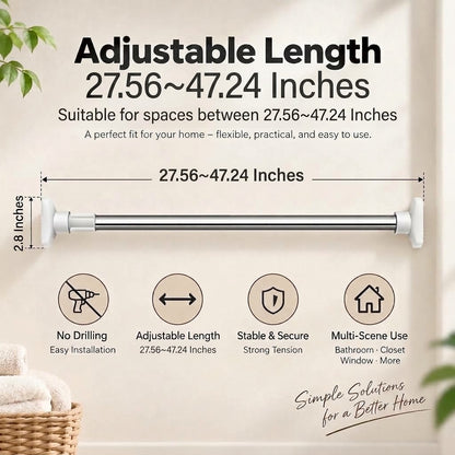 No-Drill Adjustable Clothes Drying Rod