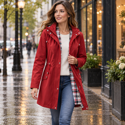 Women's Lightweight Hooded Rain Jacket