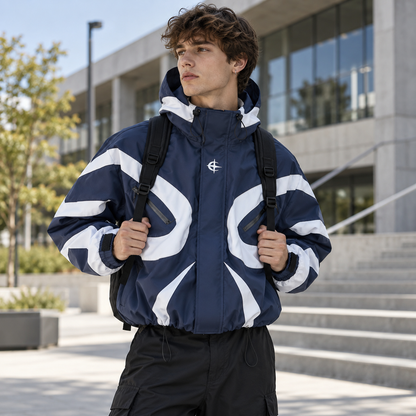 Men's Futuristic Techwear Windbreaker