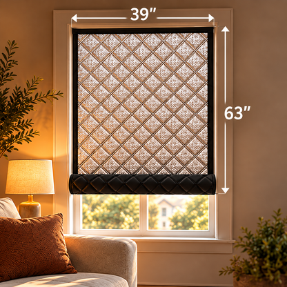 Insulated Blackout Window Cover – Roll-Up Privacy Shade