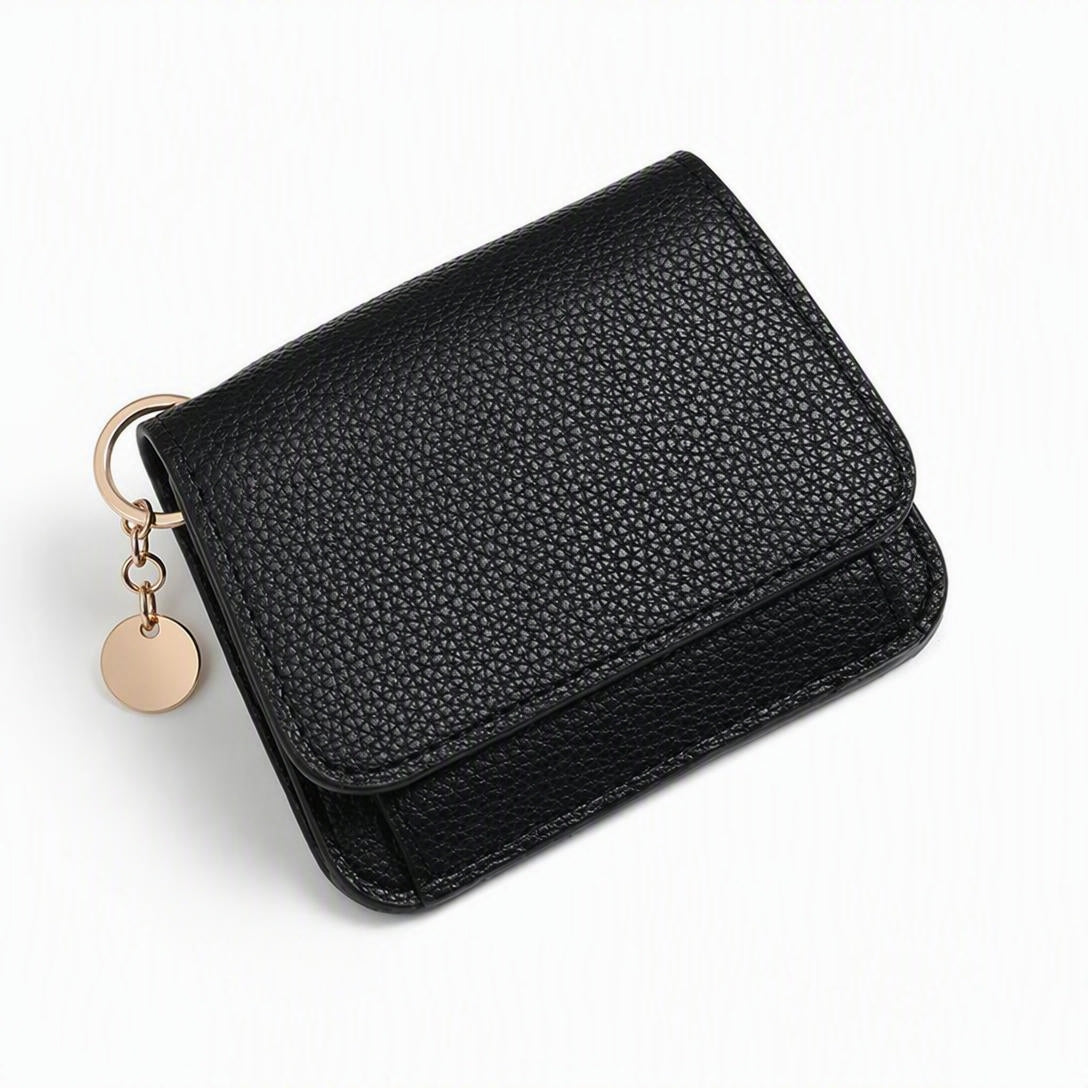 💳 Pocket-Sized Elegance | Women's Elegant Minimalist Short Slim Bifold Purse, RFID Blocking Card Holder & Compact Coin Wallet ✨