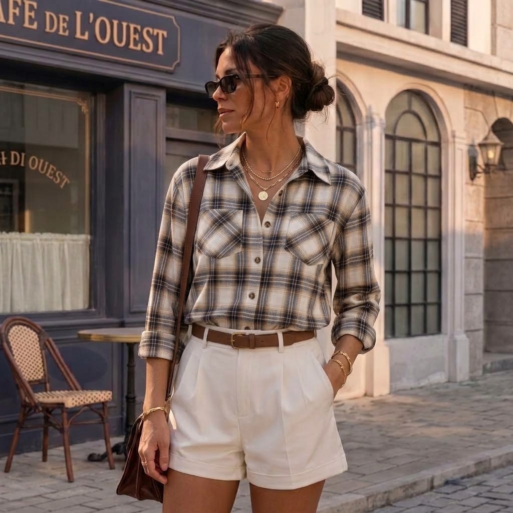 Easy Layer Plaid Shirt – Relaxed Fit Fall Shacket