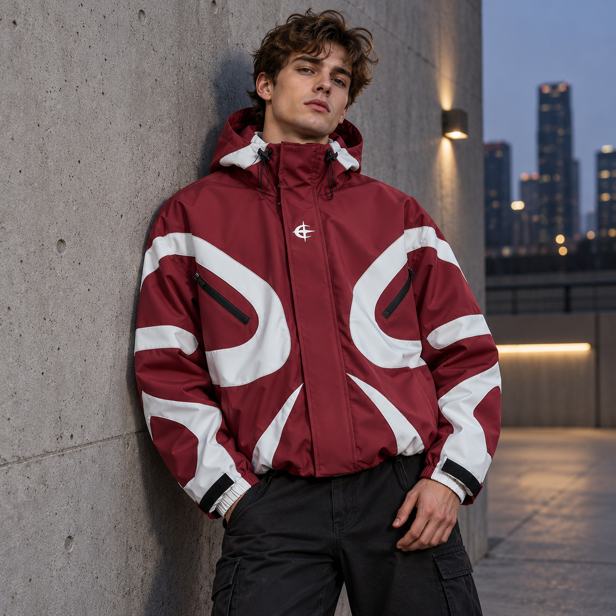 Men's Futuristic Techwear Windbreaker