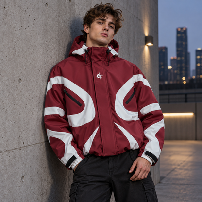 Men's Futuristic Techwear Windbreaker