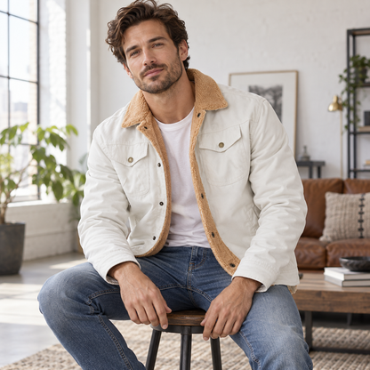 Men’s Sherpa-Lined Trucker Jacket
