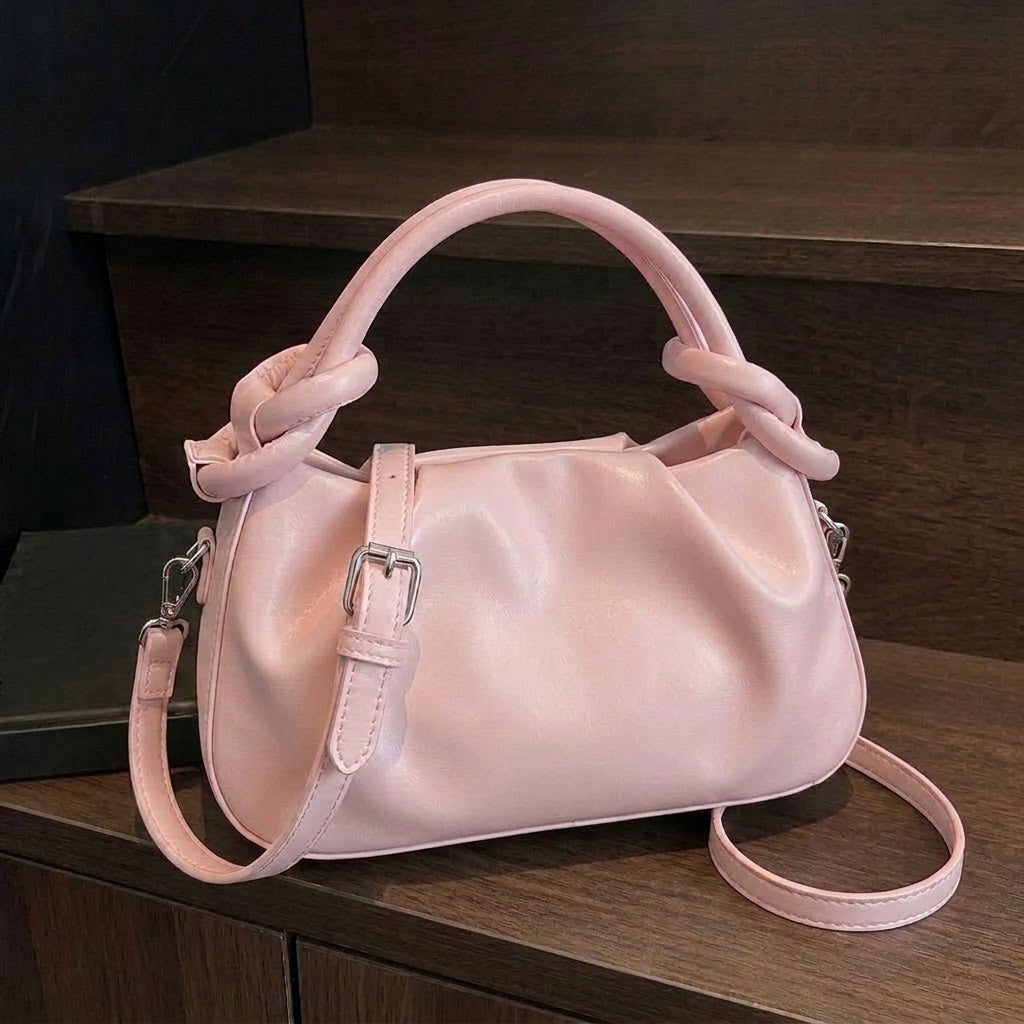 Ruched Handbag — Soft, Chic & Effortless