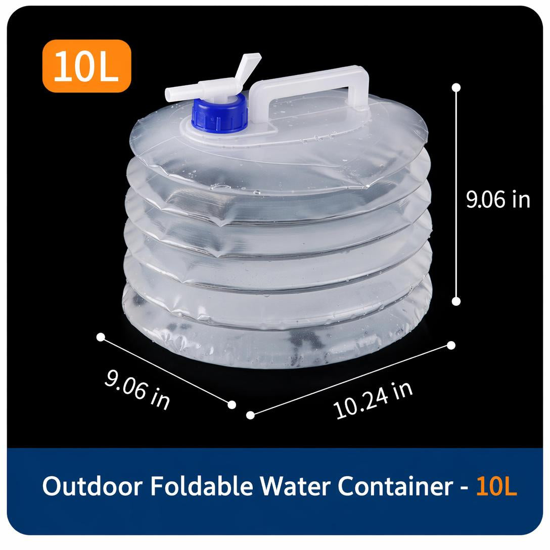 🏕️ Smart Hydration | Heavy-Duty Collapsible Water Container with Leak-Proof Spigot 🚰