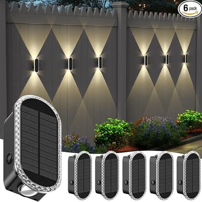🏡 Light Up Your Home | Solar Up & Down Dual Lens Outdoor Wall & Fence Lights ✨