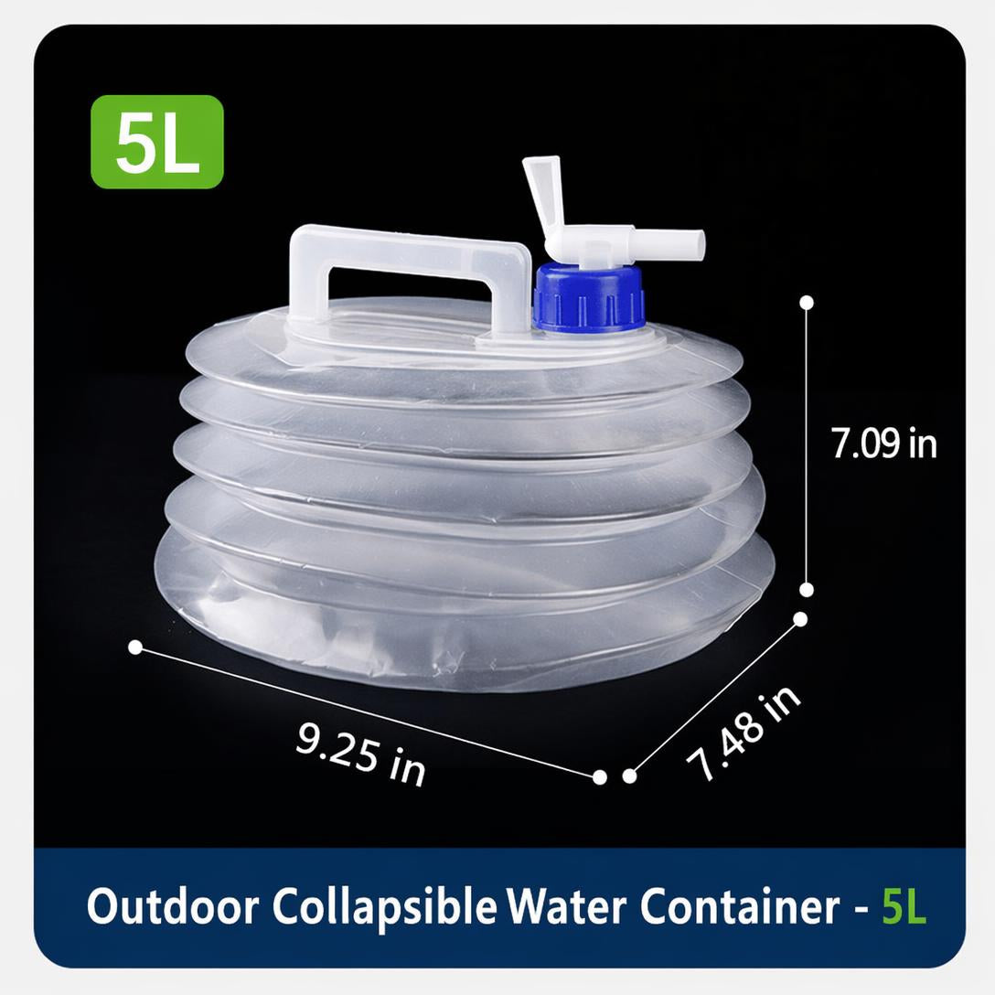 🏕️ Smart Hydration | Heavy-Duty Collapsible Water Container with Leak-Proof Spigot 🚰