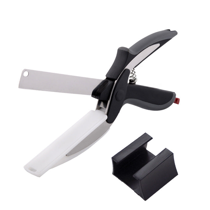 ✂️ Chop in Seconds | 2-in-1 Multi-Purpose Food Scissors with Integrated Cutting Board 🥕