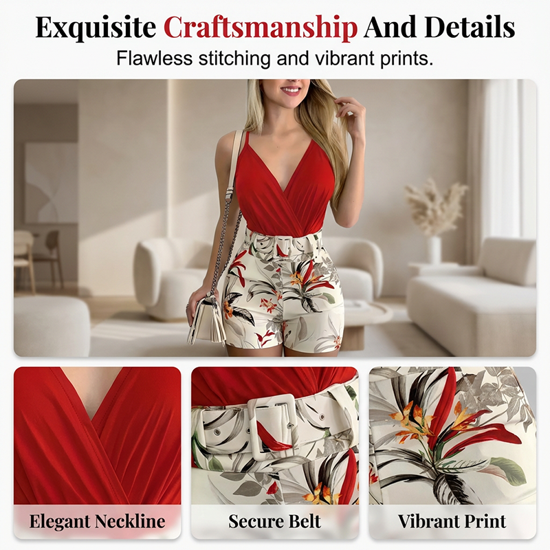 limited-time-50-off-v-neck-high-waist-shorts-set-tropical-print-2-piece-vacation-outfit-9200