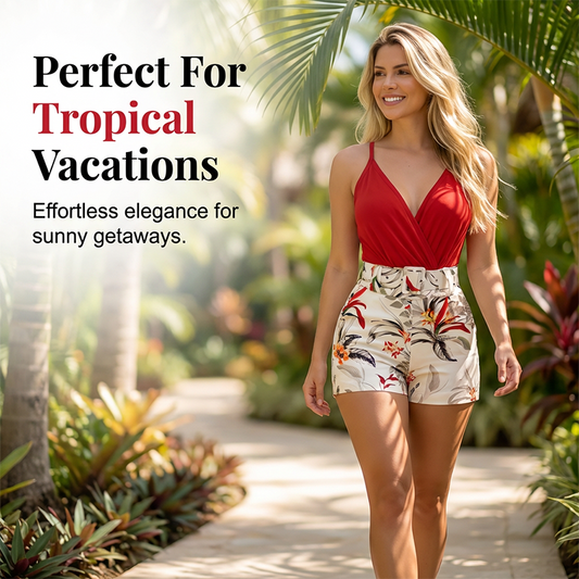 limited-time-50-off-v-neck-high-waist-shorts-set-tropical-print-2-piece-vacation-outfit-9200