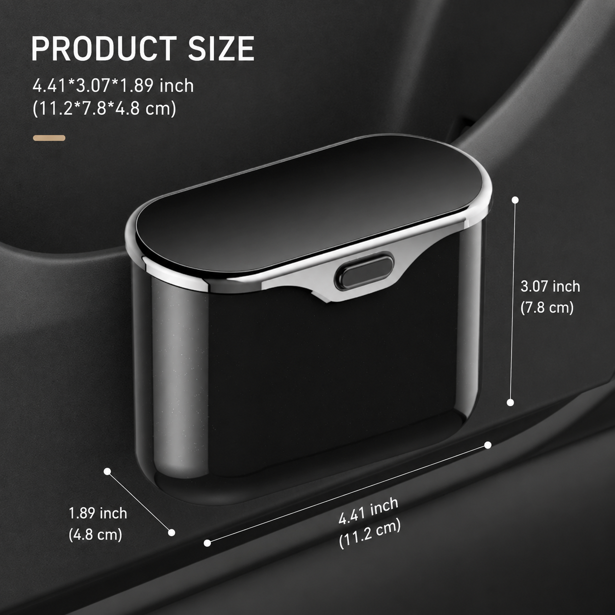 Compact Car Door Trash Can