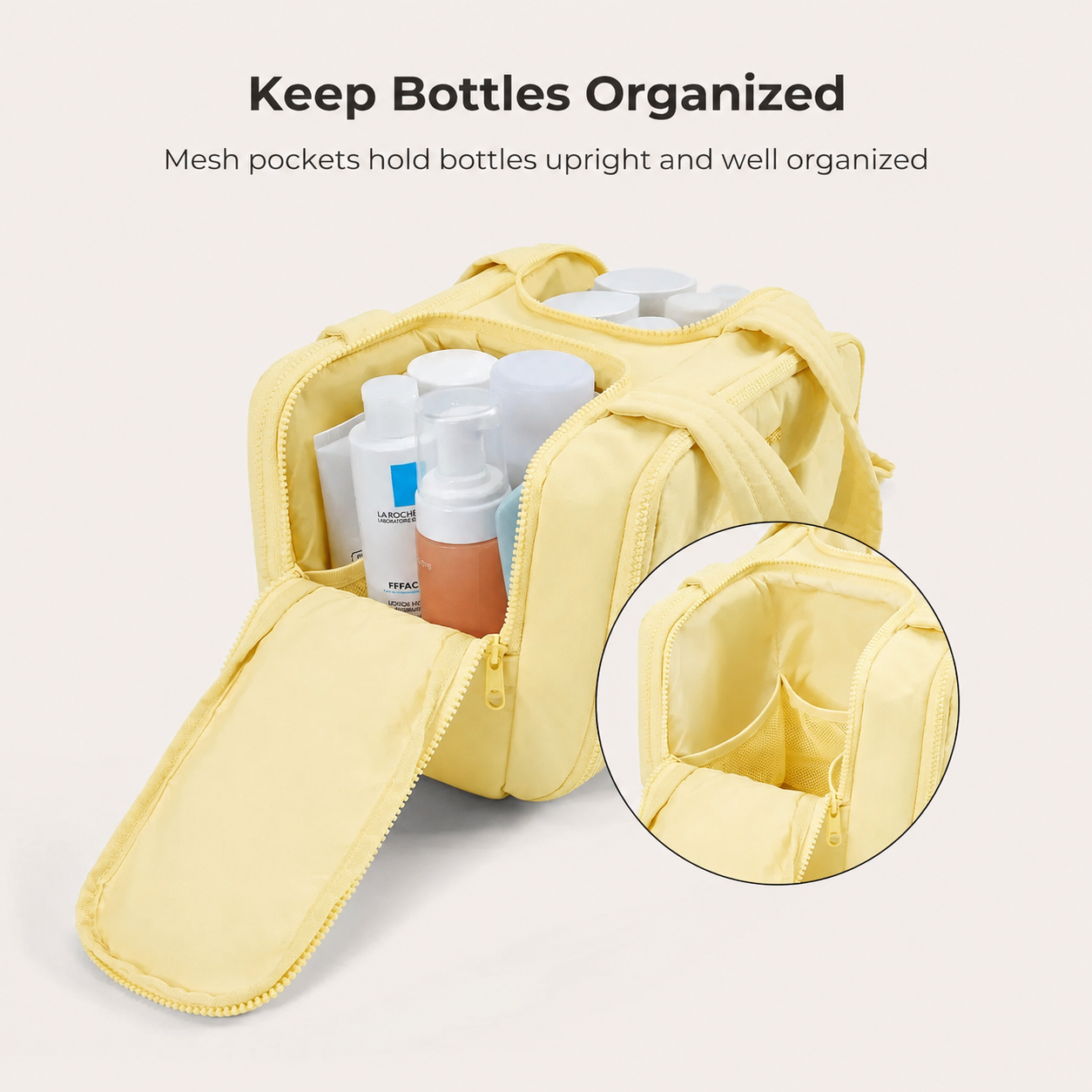 ✨ BAGSMART Puffy Travel Toiletry Bag 🧳💄