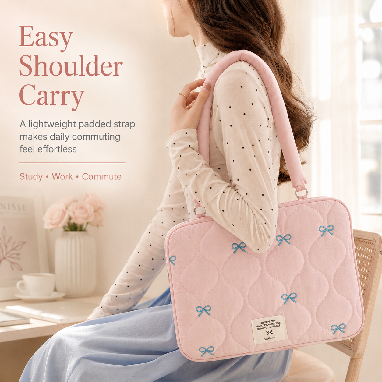 💻✨ Your Everyday Laptop Bag👜🤍