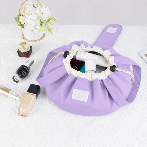 ✨ Large Drawstring Makeup Bag 💄 Travel Cosmetic Organizer